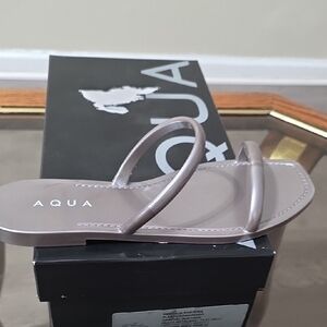 Aqua Women's Brown Strappy Sandals